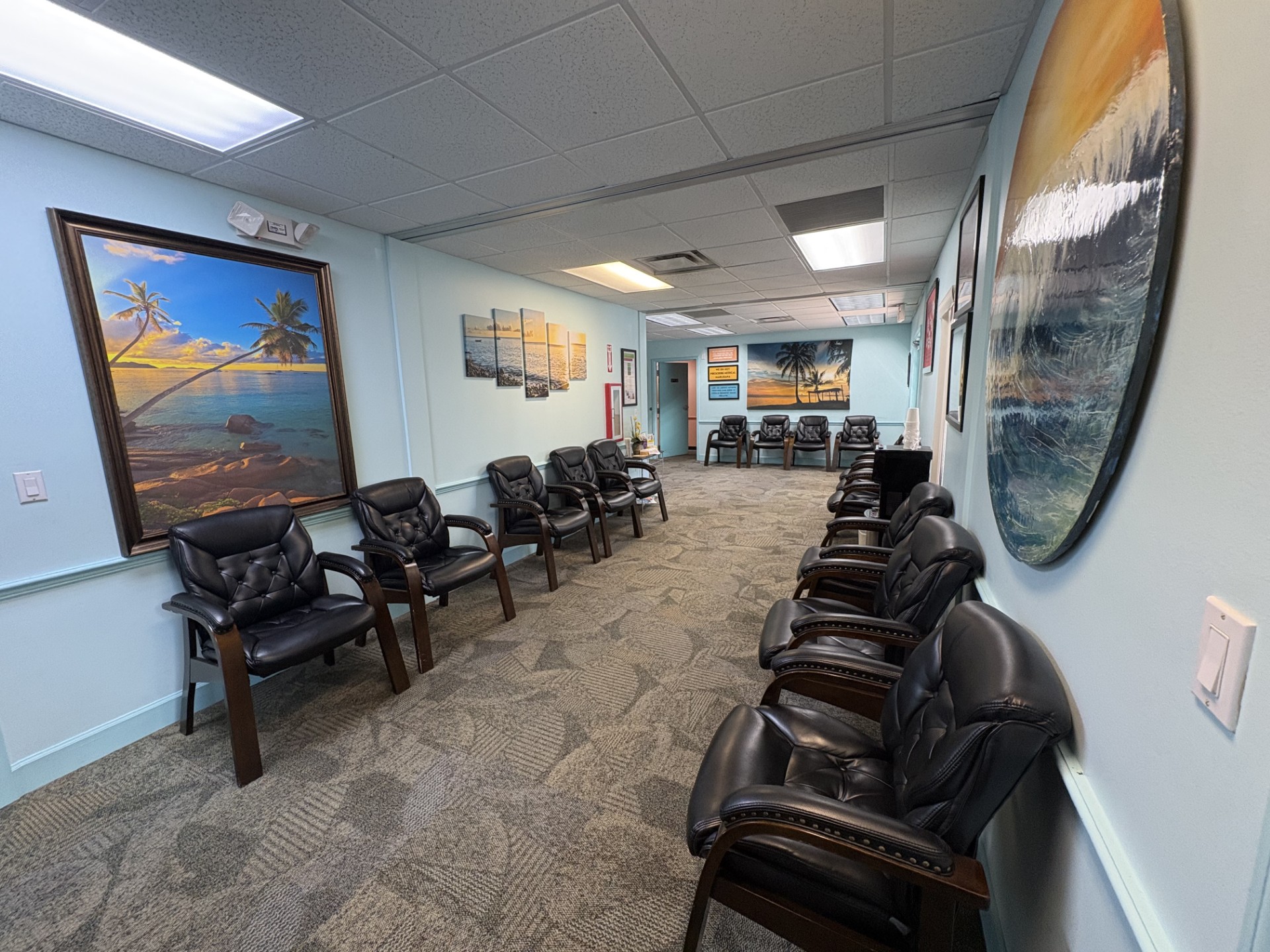 Lobby inside the Island Doctors Gainesville East office