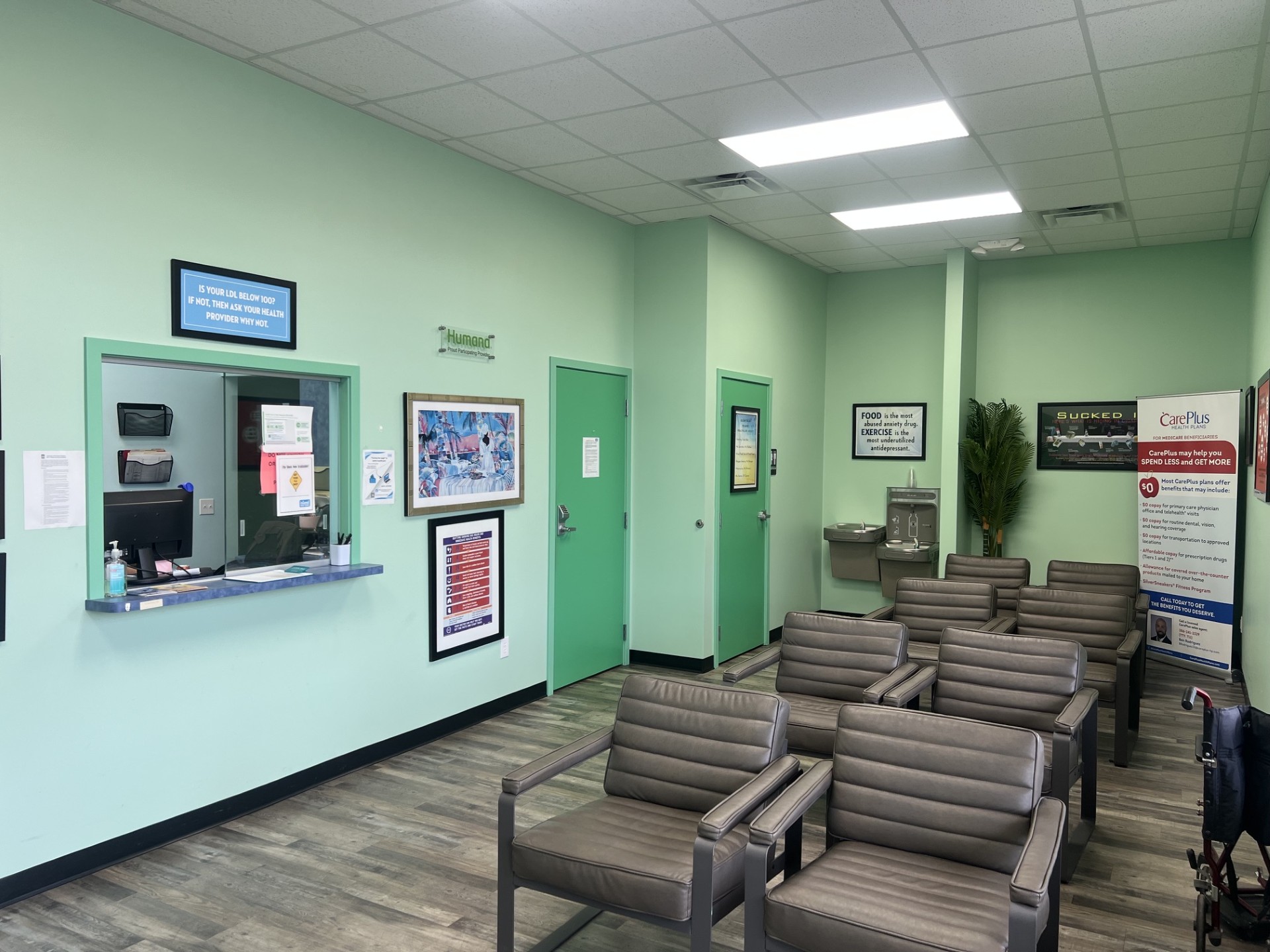 Lobby inside the Island Doctors New Smyrna Beach office